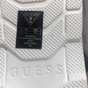 Guess | Shoes | Guess Mens Croc Style White Black Trimmed  display picture 3